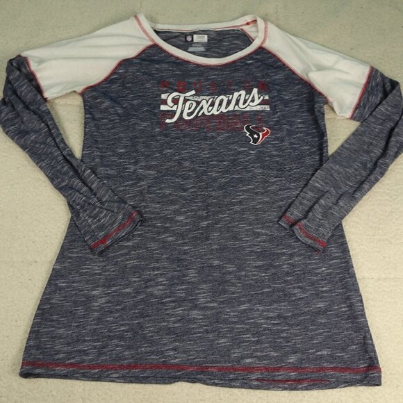 NFL Houston Texans Gray/White L/S Shirt X-Large - Picture 1 of 5